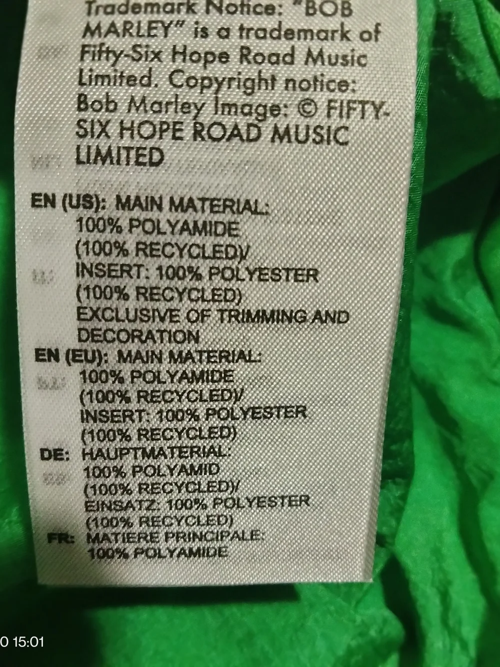 Adidas Jamaica x Bob Marley Home Anthem Jacket Men’s Size XL Vivid Green JV8195